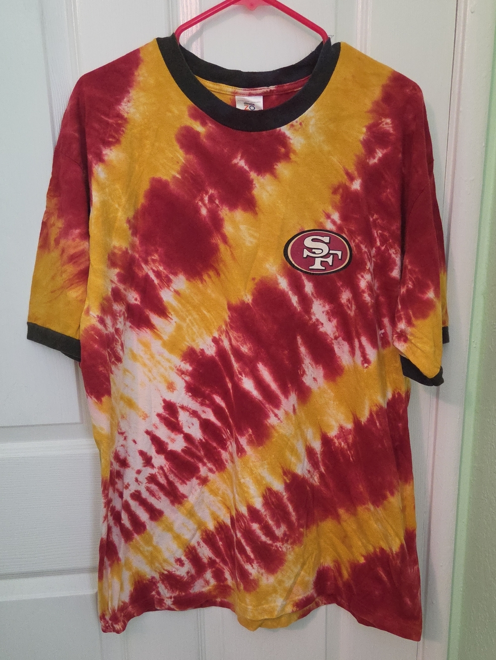 San Francisco 49ers Men's Tie-Dye Crewneck T-Shirt  Medium NFL Niners